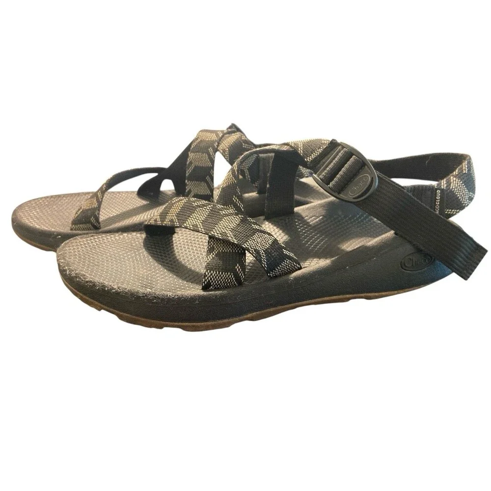 Chaco Z Cloud Adjustable Strap Sandal Gray/Black Men’s Size‎ 12 Hiking Walking